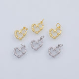18K Gold PVD Heart charm - Tarnish Resistant