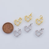 18K Gold PVD Heart charm - Tarnish Resistant