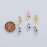 18K Gold PVD Snake charm - Tarnish Resistant