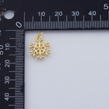 18K Gold PVD Snowflake charm - Tarnish Resistant