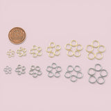 100pcs 18K Gold Filled Thickened Jump Rings Thick Open Jump Rings Bulk Gold Split Rings for DIY Jewelry Making Supply Findings