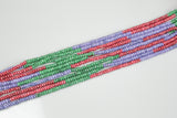 Jade Faceted Rondelle 2x4mm Approx 142 beads per Strand Full Strand 16 Colors -Full Strand 15.5 inch Strand,