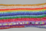 Jade Faceted Rondelle 2x4mm Approx 142 beads per Strand Full Strand 16 Colors -Full Strand 15.5 inch Strand,