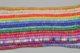Jade Faceted Rondelle 2x4mm Approx 142 beads per Strand Full Strand 16 Colors -Full Strand 15.5 inch Strand,