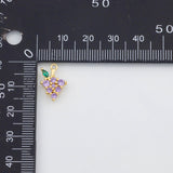 18K Gold PVD Grape Fruit Charms 8x10mm Bar s Gold Charms - Tarnish Resistant