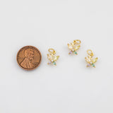 18K Gold PVD Butterfly Charm 10x9mm s White Gold Charms - Tarnish Resistant