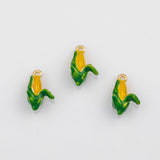 18K Gold PVD Corn Charms 12x19mm Bar s Gold Charms - Tarnish Resistant