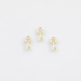 18K Gold PVD Key Charm - Tarnish Resistant