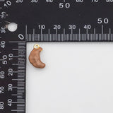 18K Gold PVD Croissant French bread Charm - Tarnish Resistant