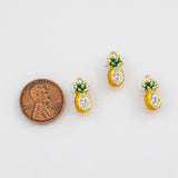 18K Gold PVD Pineapple fruit Charm - Tarnish Resistant