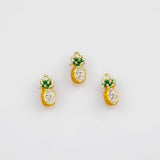 18K Gold PVD Pineapple fruit Charm - Tarnish Resistant