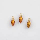 18K Gold PVD Carrot vegetable fruit Charm - Tarnish Resistant