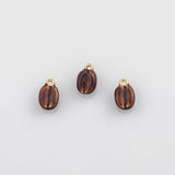 18K Gold PVD Coffee bean fruit Charm - Tarnish Resistant