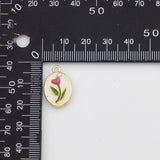 18K Gold PVD Rose flower Charm - Tarnish Resistant