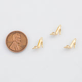 18K Gold PVD High heel shoes woman's shoe Charm C - Tarnish Resistant