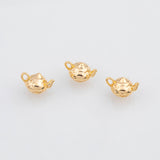 18K Gold PVD Teapot tea pot Charm - Tarnish Resistant