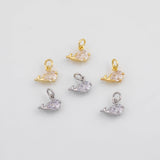 18K Gold PVD Fish whale Charm - Tarnish Resistant