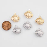 18K Gold PVD Tropical Fish Charm - Tarnish Resistant
