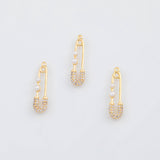 18K Gold PVD Clothespin Charm - Tarnish Resistant