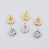 18K Gold PVD Palm tree coconut tree charm - Tarnish Resistant