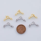 18K Gold PVD 22k h grasping ring connector charm 13x17mm pendant charms - Tarnish Resistant