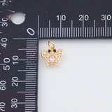 18K Gold PVD Dainty Butterfly Charm 9mm Charm 22k Pendant Charms - Tarnish Resistant