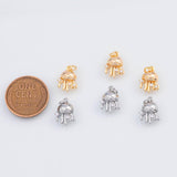 18K Gold PVD Dainty Jellyfish Charm 11x9mm Ocean Beach Charm 22k Pendant Charms - Tarnish Resistant