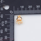 18K Gold PVD Dainty Jellyfish Charm 11x9mm Ocean Beach Charm 22k Pendant Charms - Tarnish Resistant