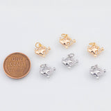 18K Gold PVD Angel Fish Charm 22k Angel Fish Gold Fish Pendant Charms - Tarnish Resistant