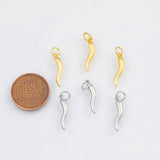 18K Gold PVD Italian Chili Pepper charm - Tarnish Resistant