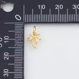 18K Gold PVD Palm Tree charm - Tarnish Resistant