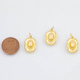 18K Gold PVD Cowboy Hat Sombrero charm - Tarnish Resistant