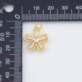 18K Gold PVD Flower charm - Tarnish Resistant
