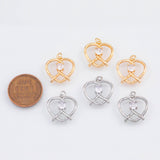 18K Gold PVD Pretzel charm - Tarnish Resistant