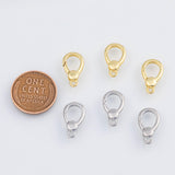 18K Gold PVD Lobster Toggle Clasp 9x14mm Pendant Charms - Tarnish Resistant