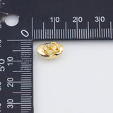 18K Gold PVD Cowboy Hat Hats Charms 12x6mm s White Gold Charms - Tarnish Resistant