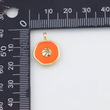18K Gold PVD Enamel baseball football soccer volleyball basketball sports charm 14mm 22k pendant charms - Tarnish Resistant