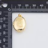 18K Gold PVD Locket Cowboy Boots charm - Tarnish Resistant