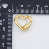 18K Gold pvd Carabiner Screw Clasp - Tarnish Resistant