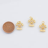 18K Gold PVD Telephone charm - Tarnish Resistant