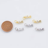 18K Gold PVD Love charm - Tarnish Resistant
