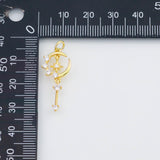 18K Gold PVD Moon Star charm - Tarnish Resistant