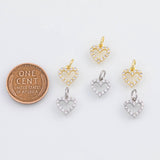 18K Gold PVD Heart charm - Tarnish Resistant