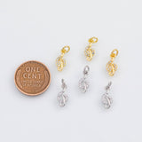 18K Gold PVD Music Note Treble Clef charm - Tarnish Resistant