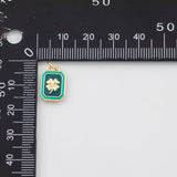 18K Gold PVD Clover Charm 10x14mm s Gold Charms - Tarnish Resistant