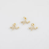 18K Gold PVD Heartbeat Heart Beat Charm 11x16mm Charm s White Gold Charms - Tarnish Resistant