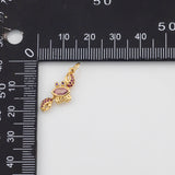 18K Gold PVD Crab Charm 14mm s Gold Charms - Tarnish Resistant