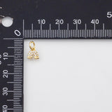 18K Gold PVD Rainbow Charm 7mm Charm s White Gold Charms - Tarnish Resistant