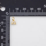 18K Gold PVD Rainbow Charm 7mm Charm s White Gold Charms - Tarnish Resistant