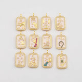 18K Gold PVD Zodiac Signs Horoscope Charms s Gold Charms - Tarnish Resistant